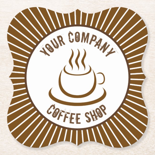 Posavasos De Papel Cafetería (Anverso)