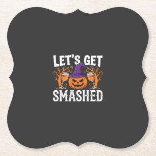 Posavasos De Papel Calabaza de Halloween Vamos a Destrozar