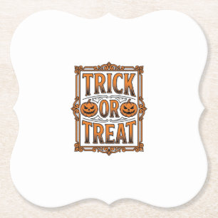 Posavasos De Papel Calabaza de truco o trato de Halloween Calaveras G