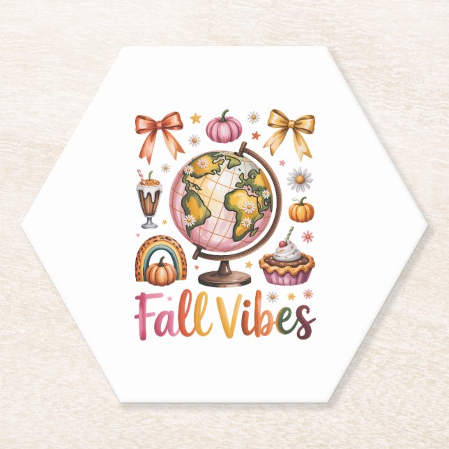 Posavasos De Papel Calabaza del país de los camisas Fox (Anverso)