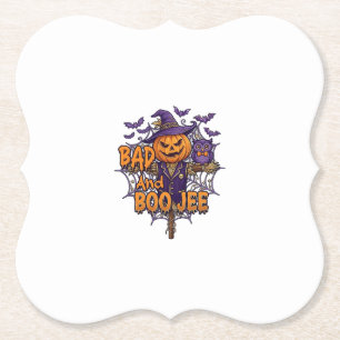 Posavasos De Papel Calabaza Espantapájaros Búho Morado Murciélagos Ma