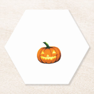 Posavasos De Papel Calabaza nocturna estrellada Halloween Van Gogh Th