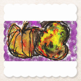 Posavasos De Papel Calabaza y calabaza