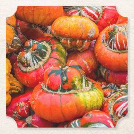Posavasos De Papel Calabazas coloridas