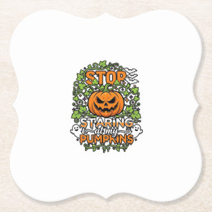 Posavasos De Papel Calabazas de Halloween Fantasmas Murciélagos que d