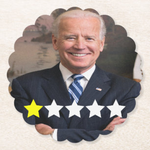 Posavasos De Papel Calificación de aprobación del presidente Joe Bide