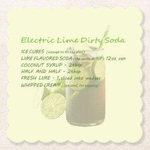 Posavasos De Papel Calzador de cal sucio de soda ELectric
