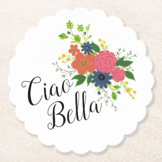 Posavasos De Papel Cámaras florales de Ciao Bella