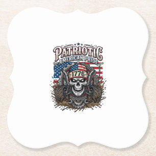 Posavasos De Papel Camioneta Monstruo Patriótica 1776 Fuera de Carret