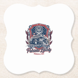 Posavasos De Papel Camioneta Monstruo Patriótica 1776 Fuera de Carret