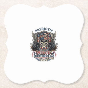 Posavasos De Papel Camioneta Monstruo Patriótica 1776 Fuera de Carret