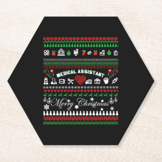 Posavasos De Papel Camisas de Navidades auxiliares médicos