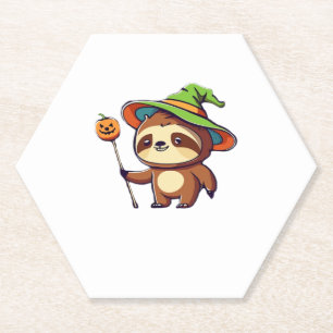 Posavasos De Papel camiseta clásica kawaii bruch sloth