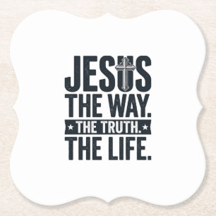 Posavasos De Papel Camiseta Cristiana Jesús El Camino La Verdad La Vi