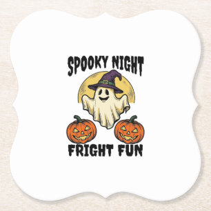 Posavasos De Papel Camiseta de calabaza espeluznante fantasma de Hall
