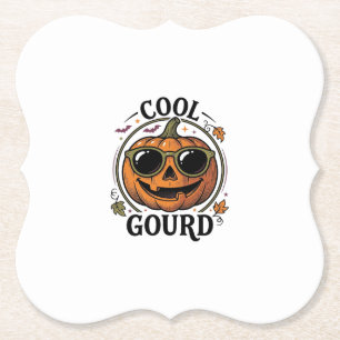 Posavasos De Papel Camiseta de calabaza genial grabada vintage Hallow