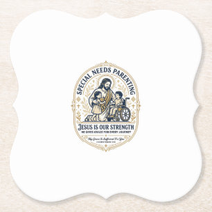 Posavasos De Papel Camiseta de crianza con necesidades especiales de 