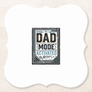 Posavasos De Papel Camiseta de diseño de grabado vintage activado mod