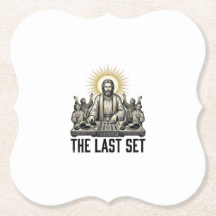 Posavasos De Papel Camiseta de DJ religioso vintage El último diseño_