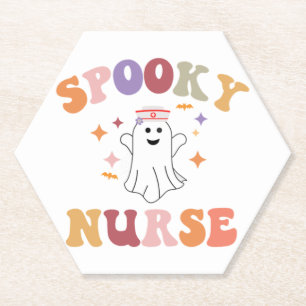 Posavasos De Papel Camiseta de enfermera Halloween - Fantasca enferme