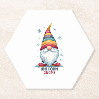 Posavasos De Papel Camiseta de Gnome Unicornio Familia Combinando Gru
