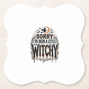 Posavasos De Papel Camiseta de grabado vintage de Halloween divertida