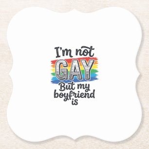 Posavasos De Papel Camiseta de grabado vintage de orgullo de novio di