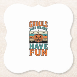 Posavasos De Papel Camiseta de Halloween de fantasmas antiguos que so