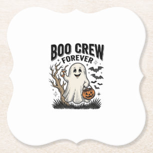 Posavasos De Papel Camiseta de Halloween Fantasma Vintage Boo Crew Fo