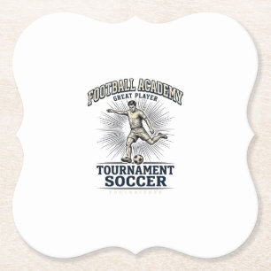 Posavasos De Papel Camiseta de jugador de torneo de la Academia de Fú