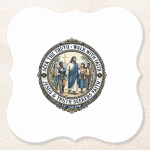 Posavasos De Papel Camiseta de nerd de teología apologética de Jesús
