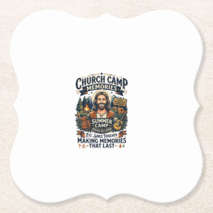 Posavasos De Papel Camiseta de nostalgia de VBS de la Iglesia de Jesú