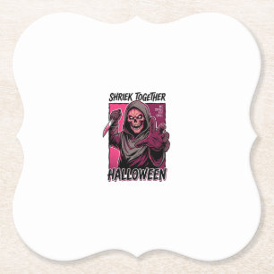 Posavasos De Papel Camiseta de terror vintage con Slasher grabado Hal