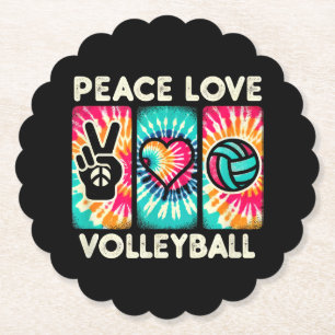 Posavasos De Papel Camiseta de voleibol para adolescentes mujeres chi