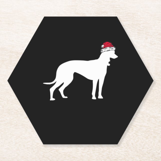 Posavasos De Papel Camiseta esencial para Navidades de Greyhound (Anverso)