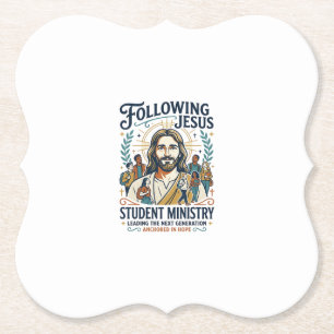 Posavasos De Papel Camiseta estilo campamento juvenil Merch Iglesia J