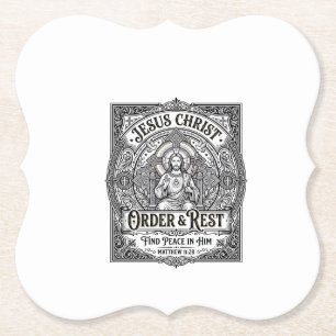 Posavasos De Papel Camiseta Gráfica Cristiana Jesús Declutter Limpia 