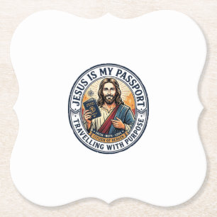 Posavasos De Papel Camiseta Misionera Global de Jesús Misiones Cristi