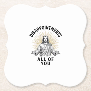Posavasos De Papel Camiseta Religiosa Vintage Decepciones Todos Uds