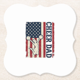 Posavasos De Papel Camiseta Vector Patriótica de la Bandera Americana