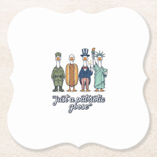 Posavasos De Papel Camiseta vector vintage de alineación de ganso pat