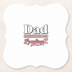 Posavasos De Papel Camiseta Vintage de Anuncio de Bebé 2025 Papá Carg