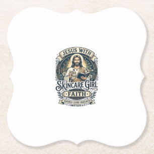 Posavasos De Papel Camiseta Vintage De Cuidado De La Piel Esteticista