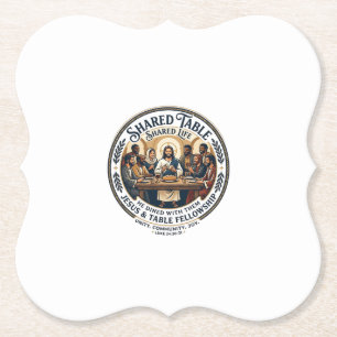 Posavasos De Papel Camiseta Vintage del Grupo de Mamás de Jesús Estud