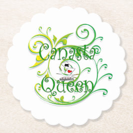 Posavasos De Papel Canasta Queen Paper Coaster