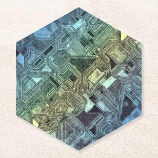 Posavasos De Papel candy circuits - limón lima :