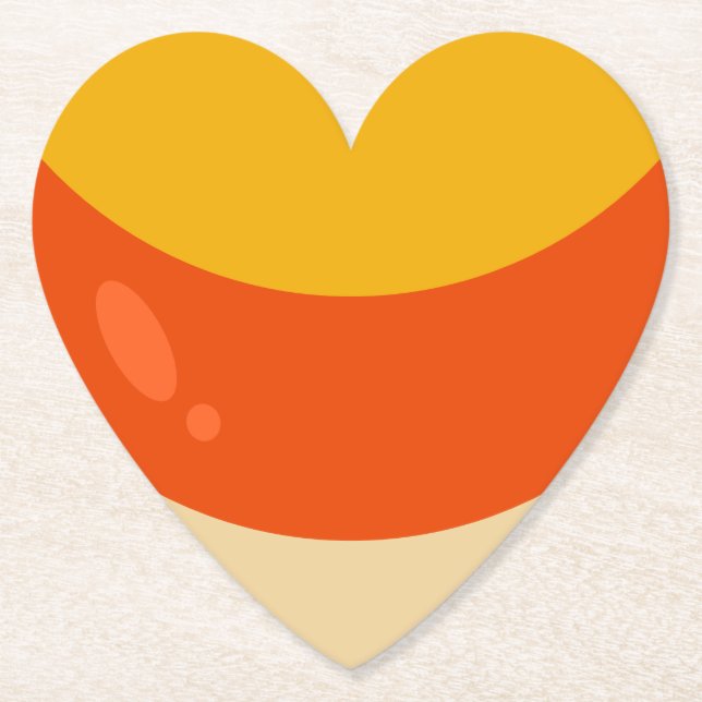 Posavasos De Papel Candy Corn Halloween (Anverso)