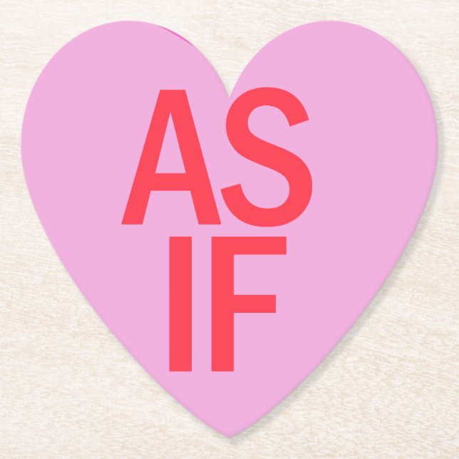 Posavasos De Papel Candy Heart - COMO SI (Anverso)