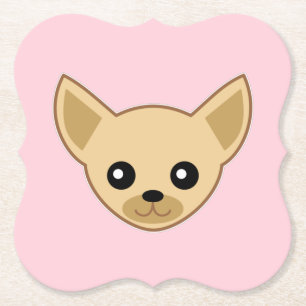 Posavasos De Papel Cara de Chihuahua