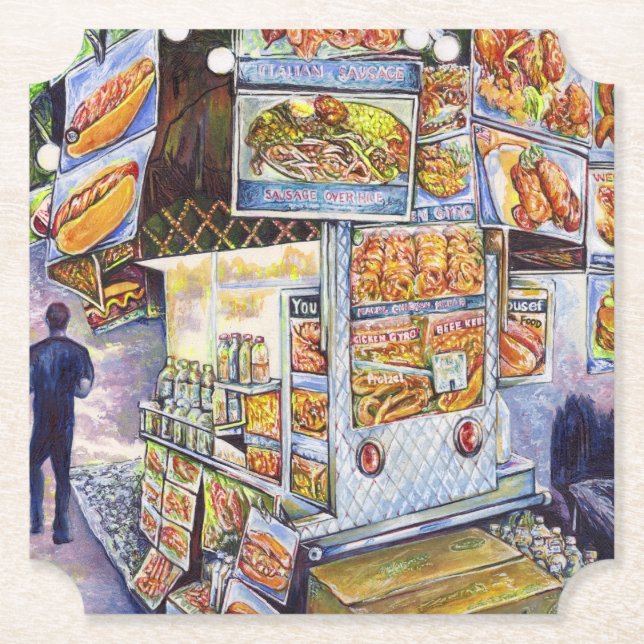 Posavasos De Papel Carga de trabajo artística extraordinaria (Anverso)